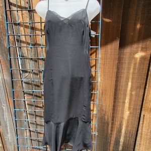 NWT black silky dress